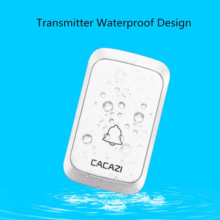 CACAZI A06-DC 1 to 2 Battery Smart Home Wireless Waterproof Doorbell CACAZI A06-DC 1 to 2 Battery Smart Home Wireless Waterproof Doorbell